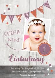 Trendy Geburtstagseinladung Zum 1 Geburtstag Als Fotokarte In Orange Altrosa Mit Weissem H Einladungen Einladungskarten Kindergeburtstag Geburtstagseinladungen