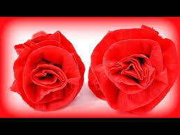 Diy Rose Aus Krepppapier Rose Basteln Geschenke Basteln Muttertagsgeschenk Tutorial Deutsch Rosen Basteln Krepppapier Papierrosen