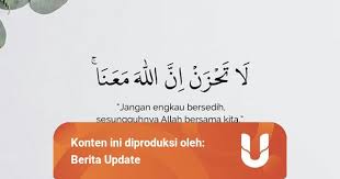 Jun 15, 2021 · la tahzan innallaha ma'ana, jangan bersedih sesungguhnya allah bersama kita. Bacaan La Tahzan Innallaha Ma Ana Kata Allah Jangan Bersedih Kumparan Com