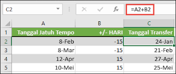 Walaupun dalam matematika biasanya diasumsikan sebulan sebanyak 30 hari, kenyataannya tidak tepat. Menjumlah Atau Mengurangi Tanggal Excel