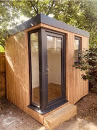 The office pod from garden hideouts is the ideal solution for the home worker who needs their own productive space, or for any business that is looking for a simple, modern way to provide more office space with no planning permission required. Shedworking Small Garden Office