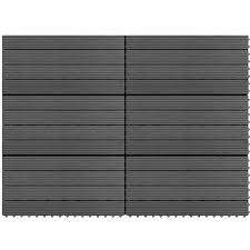 Die fliesen werden einfach mithilfe. Wpc Fliesen 60 30 Cm 6 Stk 1m Grau