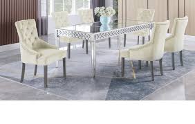 For all your storage needs mirrored dining. Mirrored Dining Set T1840