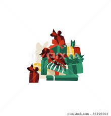 Christmas gift gifts present decoration. Vector Cartoon Big Pile Of Christmas Present Boxes Stock Illustration 36396504 Pixta
