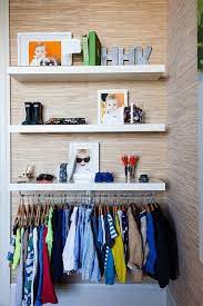 This Is A Good Idea But It Wouldn T Last A Day In Summer S Room No Closet Solutions Clothes Storage Without A Closet Storage Solutions Bedroom