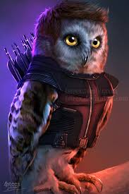 The Owlvengers Hawkeye Owl By 4steex Deviantart Com On Deviantart Marvel Hawkeye Marvel Art Marvel Superheroes