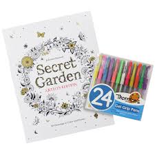 Download Secret Garden Artist S Edition Coloring Book With Choice Of Thornton S Luxury Goods Art Pens Pencils Overstock 10878107