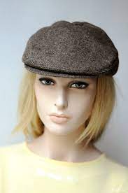 Unisex Newsboy Hat In Brown Tweed Tan Flat Cap For Women And Etsy News Boy Hat Newspaper Boy Hat Newsboy