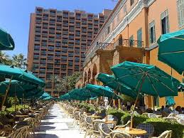 The hilton zamalek is located on the picturesque island of zamalek with views of the city and the nile. Beer Garden And Zamalek Tower Of The Hotel Picture Of Cairo Marriott Hotel Omar Khayyam Casino Tripadvisor