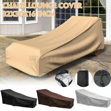 82 Outdoor Waterproof Chaise Lounge Chair Covers Patio Furniture Protection Ebay