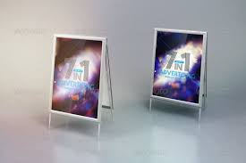 Advertising Display Mockups Display Mockup Advertising Sign Mockup