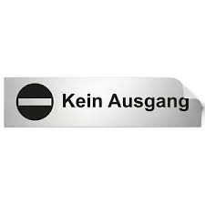 Kein ausgang schild kostenlos / schild, verbotsschild kein hundeklo | vorlage, muster zum ausdrucken. Turschild 160 X 40 Mm Kein Ausgang Aufkleber Folie Tur Eingang Schild Stop Ebay