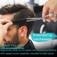 Professional Hair Thinning Scissors, 5.5 Inch Barber Hair Texturizing  Blending Shears for Hairdresser Women Men Adults, Handmade from 440C  Japanese Stainless Steel, 30 Teeth, 20-25% Thinning Rate : Beauty &  Personal Care