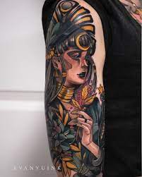 Charmer Lady Art Nouveau Neo Traditional Illustrative By Evan Yu Traditional Tattoo Art Neo Traditional Tattoo Art Neo Traditional Tattoo