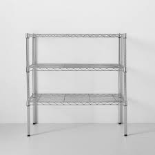 3 Tier Wide Wire Shelf Made By Design Wire Shelving Made By Design Wire Closet Shelving