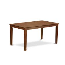East West Furniture Capri Rectangular Dining Table 36 X60 With Solid Wood Top Mahogany Finish Cat Mah S Goedekers Com Solid Wood Dining Set East West Furniture Rectangular Dining Table