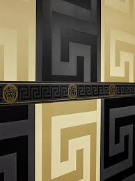 Black And Silver Wallpaper Border Versace Greek Key Wallpaper 4 Colourways Home Decor Hull Limited In 2020 Versace Wallpaper Vinyl Wallpaper Versace Home