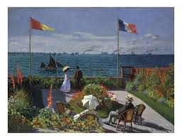 Art Print Jardin A Sainte Adresse 1866 1867 By Claude Monet 20x26in Pinturas Impressionistas Arte Impressionista Claude Monet