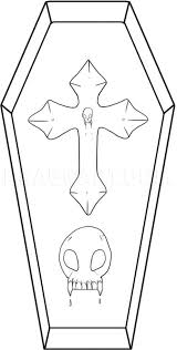 Online coloring pages for kids and parents. How To Draw A Coffin Step By Step Drawing Guide By Dawn Dragoart Com