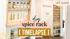 Water resistant, spice jar label for spice organization spice rack (set of 113 spices) 4.5 out of 5 stars. Project Timelapse Diy Built In Spice Cabinet Spice Rack Built Into Wall Youtube
