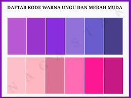 Untuk membuat warna muda dari jenis warna apapun dapat dilakukan dengan mencampurkan warna putih. Daftar Kode Warna Ungu Dan Merah Muda Lazio Alfaro
