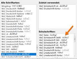 Schulschriften Funktioniert aber bei mir nicht!