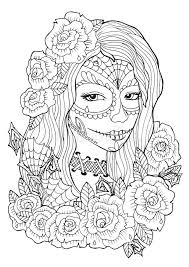 A costume, a mountain of candy, a pumpkin to carve and halloween coloring pages for kids. Book Of The Dead Coloring Page Coloring Pages Blog Building