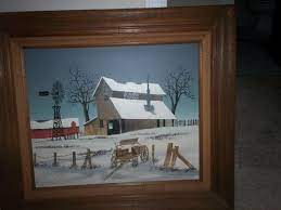 Maybe you would like to learn more about one of these? H Hargrove Oil Painting Barn Windmill Horse Wagon Antique Appraisal Instappraisal