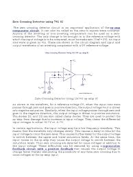 As i said before i need a peak detector with a working frequency up to 1 mhz.the maximum frequency of the circuit which shaikhsarfraz mentioned is 150 khz. Zero Crossing Detector Using 741 Ic Operational Amplifier Rectifier