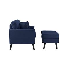 Mid Century Living Room Large Accent Chair With Ottoman Storage Walmart Com Storage Ottoman Mid Century Living Room Accent Chairs For Living Room