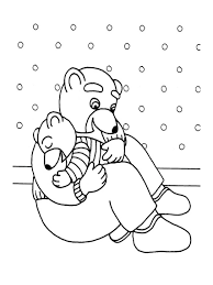 Coloring book of cute brown animals bear on white; Little Brown Bear To Print Little Brown Bear Kids Coloring Pages