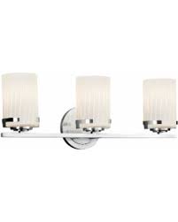 New Bargains On Justice Design Group Fusion 22 Inch 3 Light Bath Vanity Light Fsn 8453 10 Rbon Crom