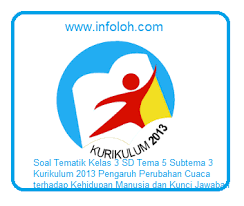 Pin Di Soal Tematik Kelas 3 Sd Tema 5 Subtema 3 Kurikulum 2013 Pengaruh Perubahan Cuaca Terhadap Kehidupan Manusia Dan Kunci Jawaban