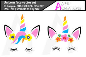 Download Unicorn Faces Unicorn Head Clipart Graphic By Aparnastjp Creative Fabrica PSD Mockup Templates