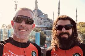 Cyclists Return From Istanbul