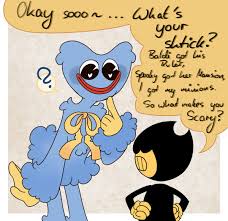 ManianLittleCutie on X: Sorry but Had to reupload this Huggy Wuggy and  Bendy PoppyPlaytime PoppyPlaytimefanart BENDY Bendy_and_the_ink_machine  crossover huggywuggy huggywuggyfanart t.comqjINnJQiY  X