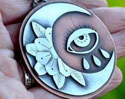 Tattoo Flash On Etsy A Global Handmade And Vintage Marketplace Eye Tattoo Moon Tattoo Third Eye Tattoos