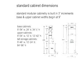 Kitchen Cabinet Sizes Chart Width Standard Impressive Door