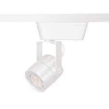 Wac Lighting Ht 809 1 Light White Low Voltage Track Head With 8 Watt Led Bulb 50 Watt Max For H Track Hht 809led Wt The Home Depot