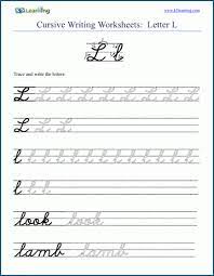 When you purchase through links on our. Cursive Writing Letter L K5 Learning