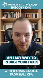 💡How Real Estate Pro Status Can Slash Your Taxes!, Did you know real  estate investors can legally pay WAY less in taxes? 🤯 , In this clip from  The Real Wealth Show, tax expert Thomas Castelli breaks ...