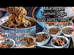 Bongkar Rahasia Resep Mie Ayam Kuah Kental Ala Bu Tumini Jogja Youtube Di 2020 Resep Ayam Mie