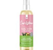 ORS Olive Oil Curlshow Silicone-Free Curl Shine Gloss Infused with Collagen  & Avocado Oil for Strength & Length (4.3 oz)