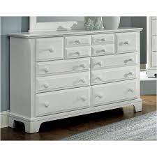 The rich, warm tone evokes the cozy feel you want in a bedroom, and it also works well in formal areas like dining rooms and entryways. Bb6 002 Vaughan Bassett Furniture Triple Dresser Snow White
