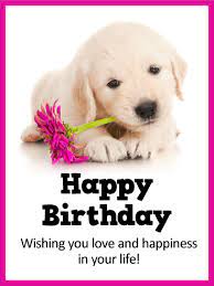 Shop your puppy birthday card from home! Sweet Puppy Happy Birthday Card Birthday Greeting Cards By Davia Happy Birthday Greetings Friends Happy Birthday Wishes Cards Happy Birthday Puppy