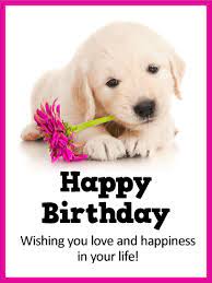 1000s of designs in a range of style & theme. Sweet Puppy Happy Birthday Card Birthday Greeting Cards By Davia Happy Birthday Puppy Happy Birthday Dog Happy Birthday Greetings Friends
