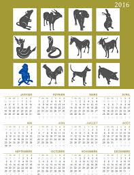 Quel signe astrologique au mois de mai ? Calendrier Perpetuel Avec Les Signes Du Zodiaque Oriental Lun Dim