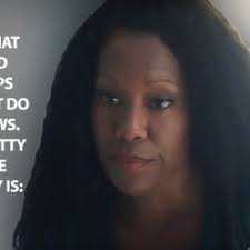 Angela Abraham: Your people believe that this world is fair and good. It's  all lollipops and rainbows. We don't do lollipops and rainbows. We know  those are pretty colors that just hide