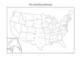 United States Map Blank With States And Cities Black And White By Mrfitz