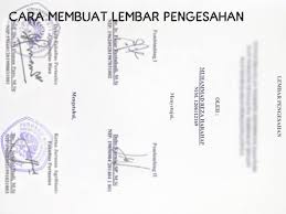 Contoh Pembuatan Lembar Pengesahan Laporan Skripsi Format Doc Kosngosan